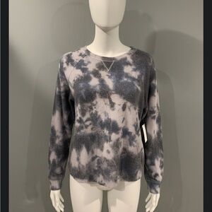 Theo & Spence Gray Tie-Dye Sweatshirt NWT - size M